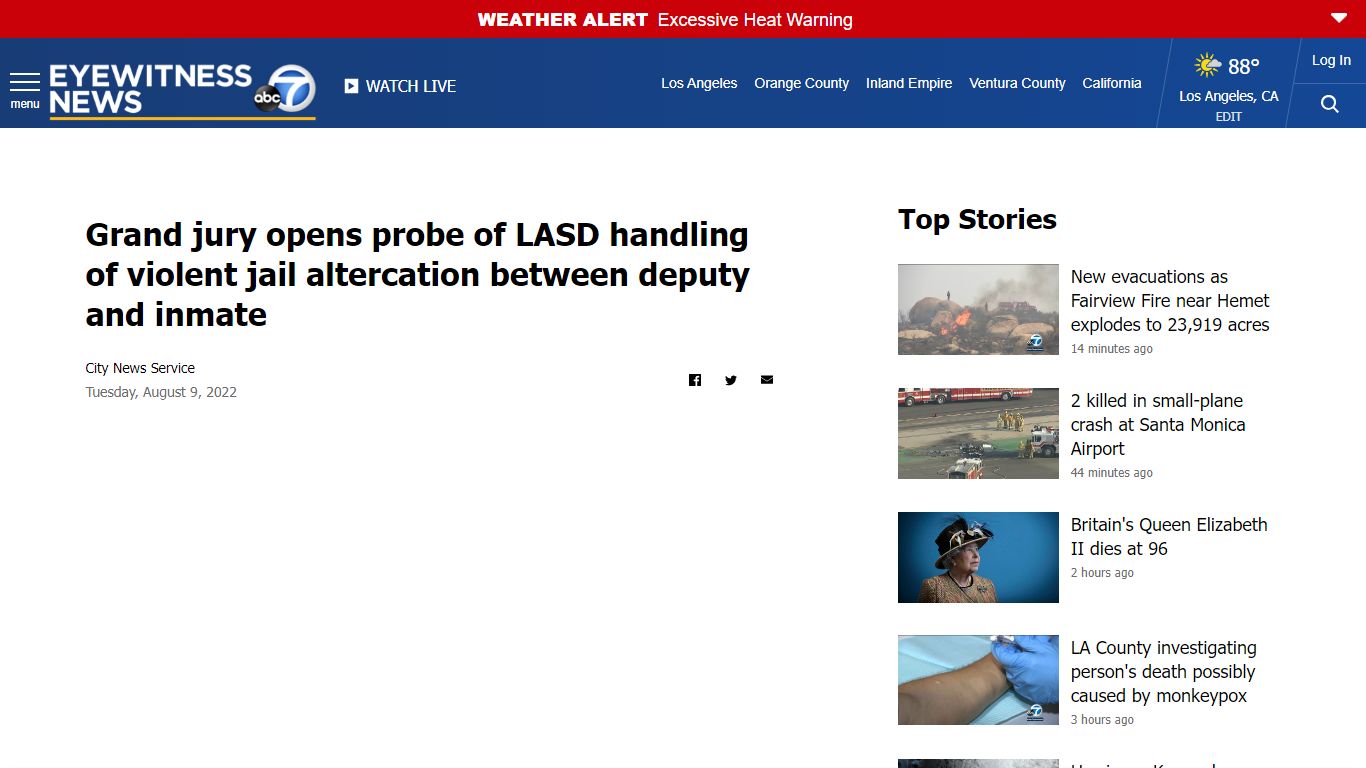 Grand jury opens probe of LASD handling of violent jail altercation ...